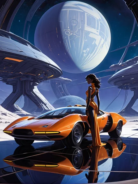 Rift of Shadows Converges toward the Starborn Legacy in the style of [Syd Mead:Rei Hiroe:0.5]