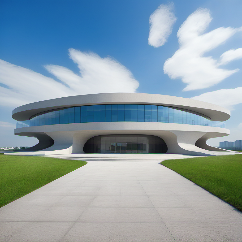 (masterpiece), best quality,8K,zsyixing,building,
no humans, outdoors,
scenery, concrete, glass, day, cloud, grass, blue sky,  <lora:ZSprofiledV1.0-000058:0.7>