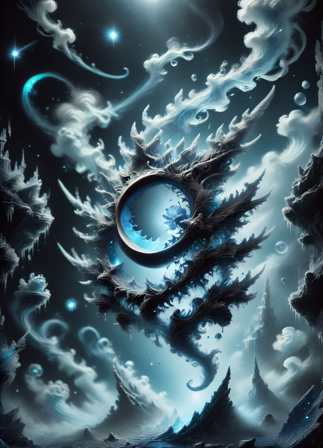 DonMGl00my1c3XL,score_9, score_8_up, score_7_up, score_6_up, interstellar, extraterrestrial, heliocentric, solar eclipse, rating_safe <lora:DonMGl00my1c3XL-pony:1>