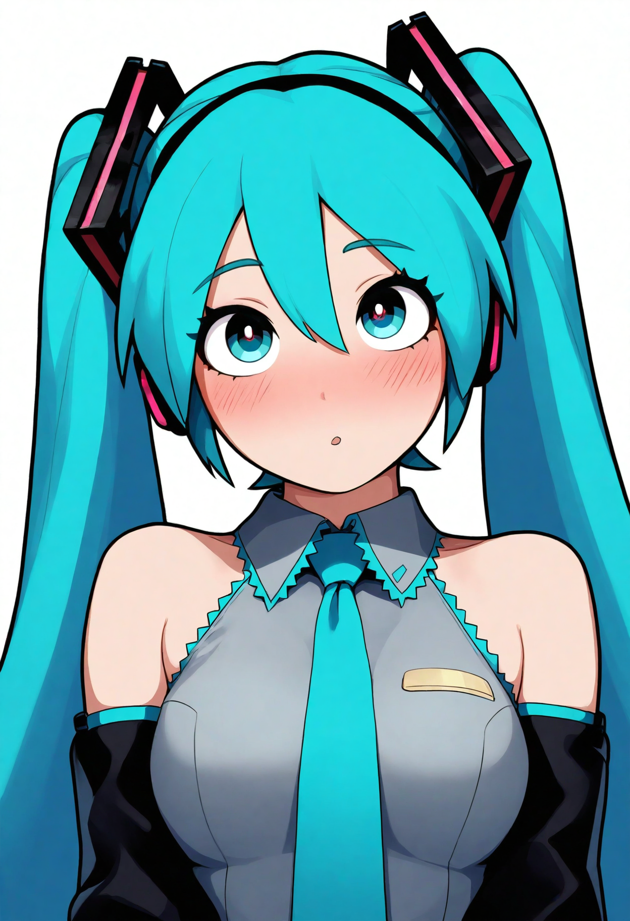 high definition, amazing quality, very aesthetic, best quality, masterpiece, highres,
<lora:dantheshive_style_NoobAI_v2:1> dantheshive, 1girl, solo, hatsune miku, looking at viewer, upper body,