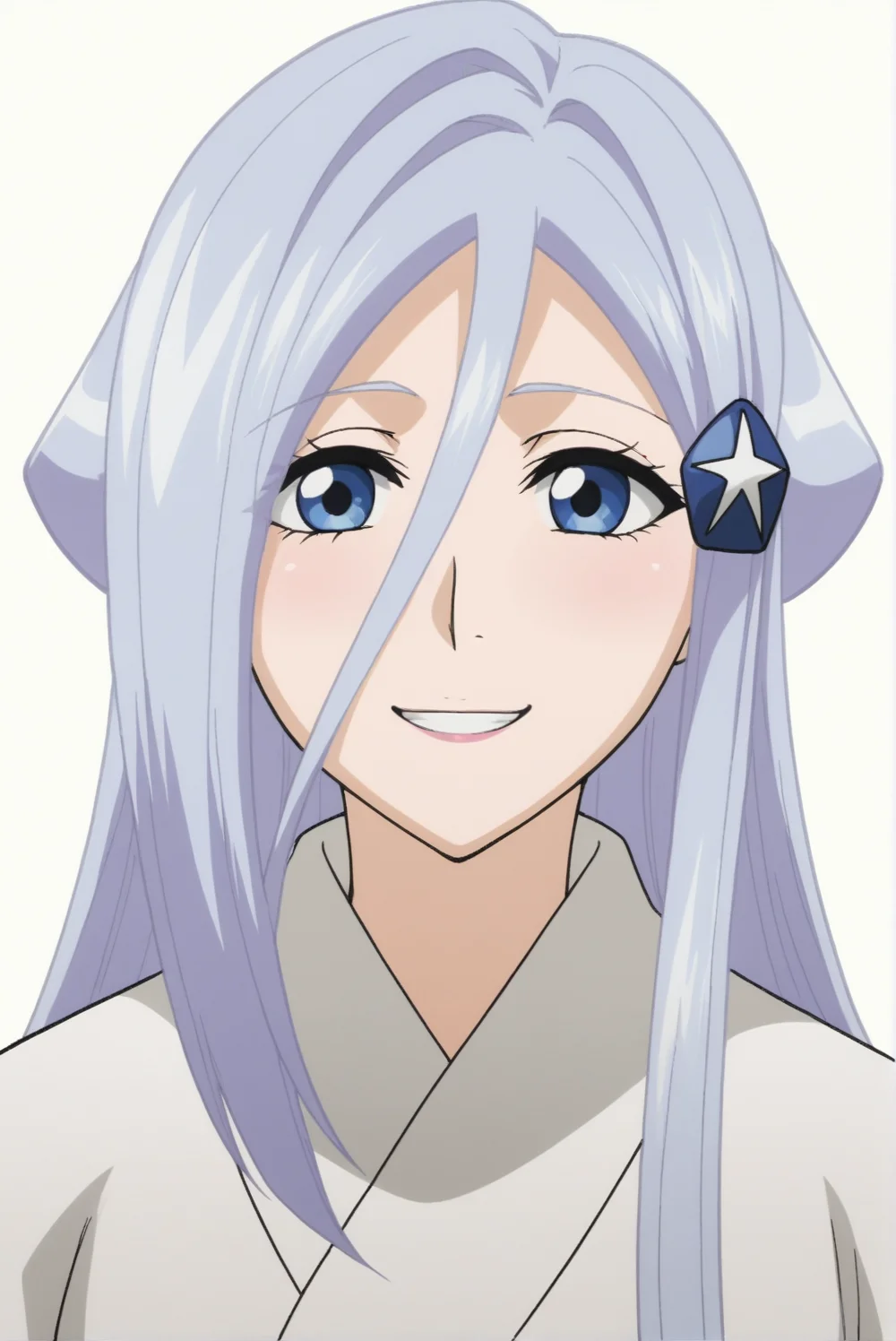 <lora:Sode_no_Shirayuki:0.7>, Sode no Shirayuki, white background, upper body, smile
