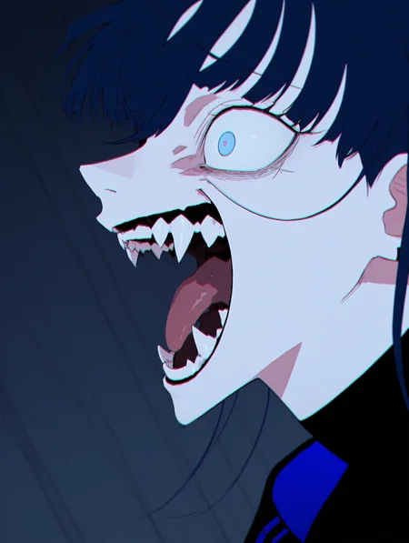 <lora:Ado_Usseewa_Style:1> usseewastyle
1girl,solo,
profile, scream, open mouth,fangs, scream, crazy eyes,
masterpiece,best quality,amazing quality,