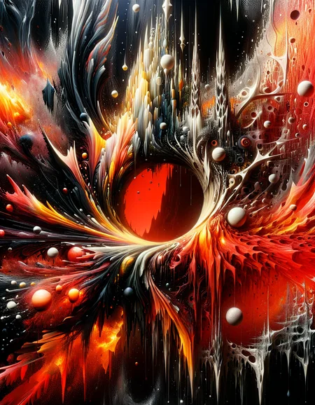 Completely red screen, absolutely nothing, pure black, detailed, but the carved in gold Lord of the Rings of life are rising, award winning, (aesthetic of abstract landscape with wailing atmosphere:0.1), depth peeling, clear scene, f/16, symmetry and balance, hyperrealistic, intricate abstract, intricate artwork, abstract style, otherworldly, mesmerizing parallel dimension, gravity defies logic <lora:ral-dstgrtptrn-sdxl:1> made out of ral-dstgrtptrn