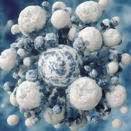 <lora:SDXL_macro_Sa_May:1> macro blue and white