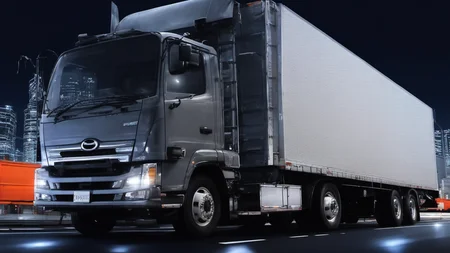 masterpiece,(bestquality),highlydetailed,ultra-detailed,illustration,(driving:1.5),Japanese truck,(nightime),cityscape,Expressway,vehicle_focus,<lora:add-detail-xl:1>,<lora:Japanese_truck_2025.1.1:1>,