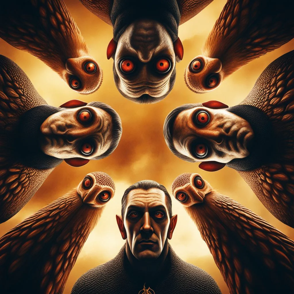 Below Huddled eyes of old gods <lora:SDXL_Below-Huddled_LoRA:1>, based on H.P Lovecraft stories
