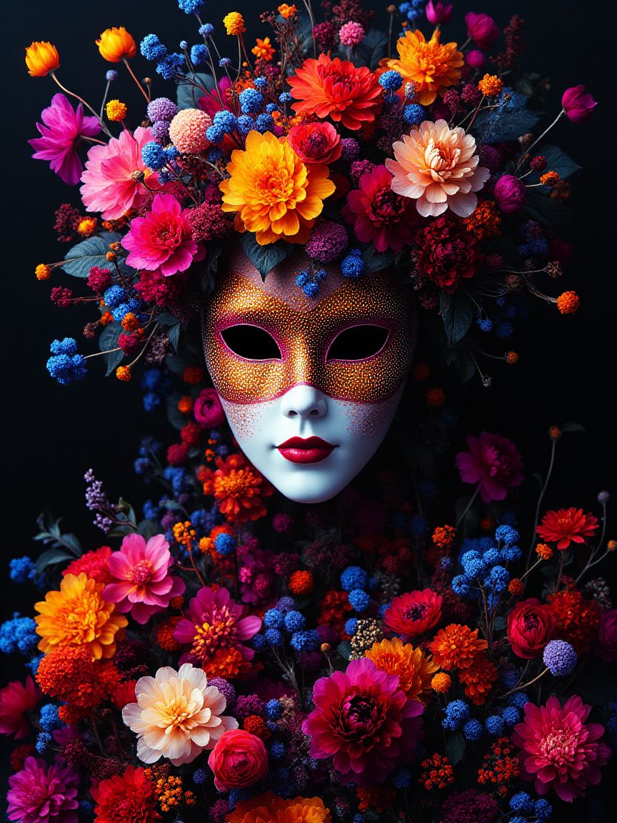 King of Hearts wearing a venetian mask <lora:Midjourney_Whisper_Chromaplex_Velvet_Myst_v01:0.8>