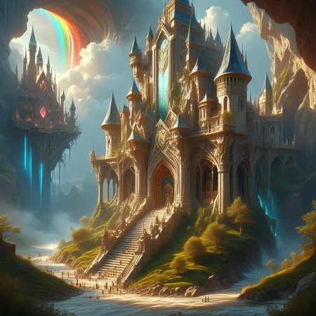 8k,hi res,(surreal,score_9, score_8_up, score_7_up, score_6_up),realistic analog photo,((epiCPhoto)), award winning photo,magnificent, celestial, ethereal, painterly, epic, majestic, magical, fantasy art ,(((The emphasis on the tower))),(forest, high tower with balconies and openwork windows,stone steles, luminous inscriptions (depict a tower with inscriptions),((Materials jade,gold,obsidian,rainbow crystals,water resources, The tower was designed by an architect from mixed materials)) mixed style of architecture (Chinese style)(zen style)(Elven style)),((harmonizes with the environment, nature)),(a warm and cozy place),(clearly realistically detailed pronounced architectural details),((hyper-realistic detailed landscape background designed by a landscape designer)),(hyper-realistic detailed background),