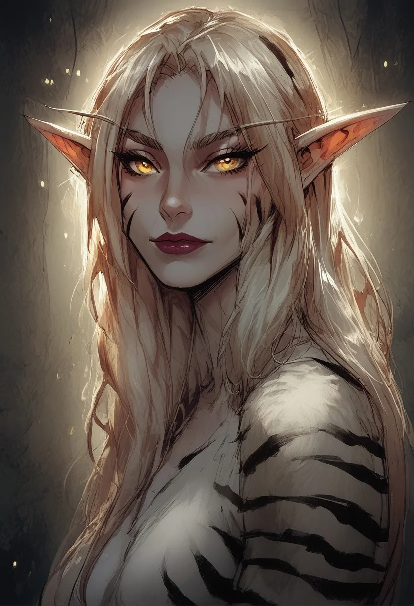 score_9, score_8_up, score_7_up, BREAK, 1woman portrait, dramatic lights ((elf woman, white skin, human-tiger hybrid, white fur, white tiger))
<lora:Fant5yP0ny:0.6> <lora:fantasy_world_pony:0.9>
<lora:Cherry-Gig:0.55>