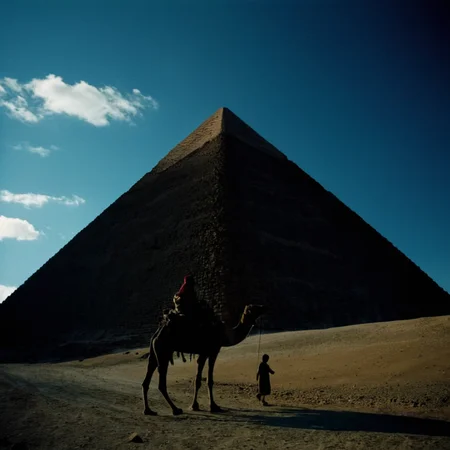 cinematic film still of <lora:celluloid film skintone color style:1>
<lora:add-detail-xl:1>1
<lora:eyetune:1>
An award winning film still motion picture of two silhouette people riding camels in front of a pyramid,1boy,male focus,outdoors,sky,cloud,animal,scenery,mountain,riding,horse,horseback riding , beauty, cinematic, film, filmic, film color, film skin tone, different colors, different people, different, unique, random, film contrast, film saturation, celluloid, Kodak, VISION3, realistic, detailed background, detailed environment, natural color, perfect exposure, natural exposure, shot on film, celluloid film skintone color style
<lora:silhouette style:0.5>, shallow depth of field, vignette, highly detailed, high budget, bokeh, cinemascope, moody, epic, gorgeous, film grain, grainy