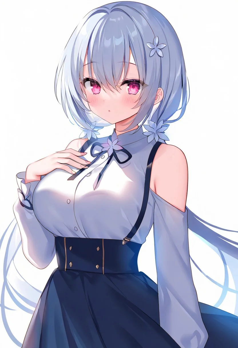 masterpiece, best quality, newest, absurdres, highres, safe, shirotaegiku \(flower knight girl\) , sacraneco
