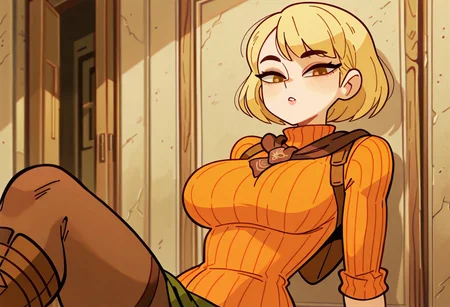 masterpiece, best quality, amazing quality, very aesthetic, absurdres, 1girl, solo, diives,
Copyright: capcom, resident evil, resident evil 4, resident evil 4 remake
Character: ashley graham, ashley graham (ella freya)
General: big breasts, breasts
,diives