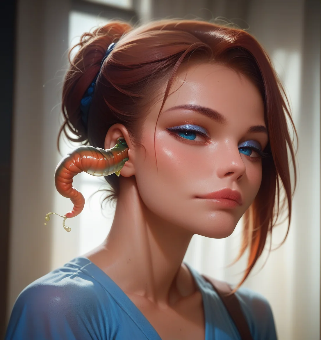 score_9, score_8_up, score_7_up, (1girl),solo, Expressiveh,(masterpiece, best quality,extreme detail), <lora:incase-ilff-v3-4:0.3> , <lora:Expressive_H:0.3>,<lora:add-detail-xl:2>, (alien worm parasite crawling into ear), <lora:worm in ear_V5:0.8>, half-closed eyes,