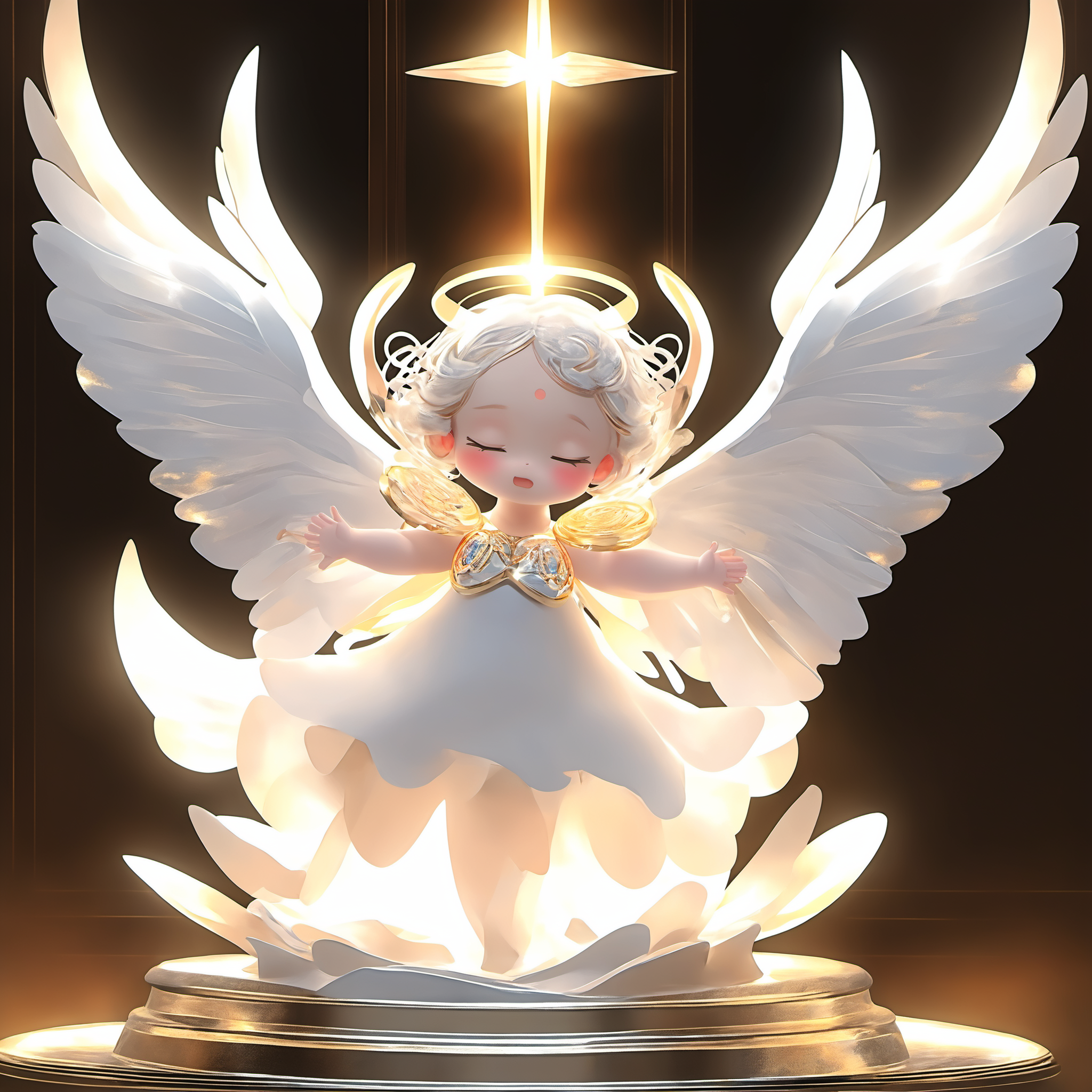<lora:[XL]DOLL:1>An angel with a dazzling light
