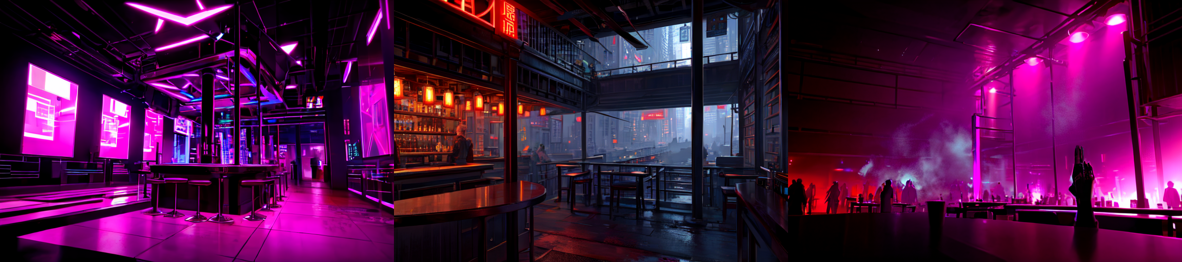 highly insanely detailed, masterpiece, top quality, best quality, highres, 4k, 8k, RAW photo, (very aesthetic, beautiful and aesthetic), 
__lazy-wildcards/subject/env-bg-interior/cyberpunk_club/prompts__, 
<lora:Cyberpunk_Club:0.6>, 
(1girl:1.3), 1other, 
__lazy-wildcards/dataset/background__,âââ