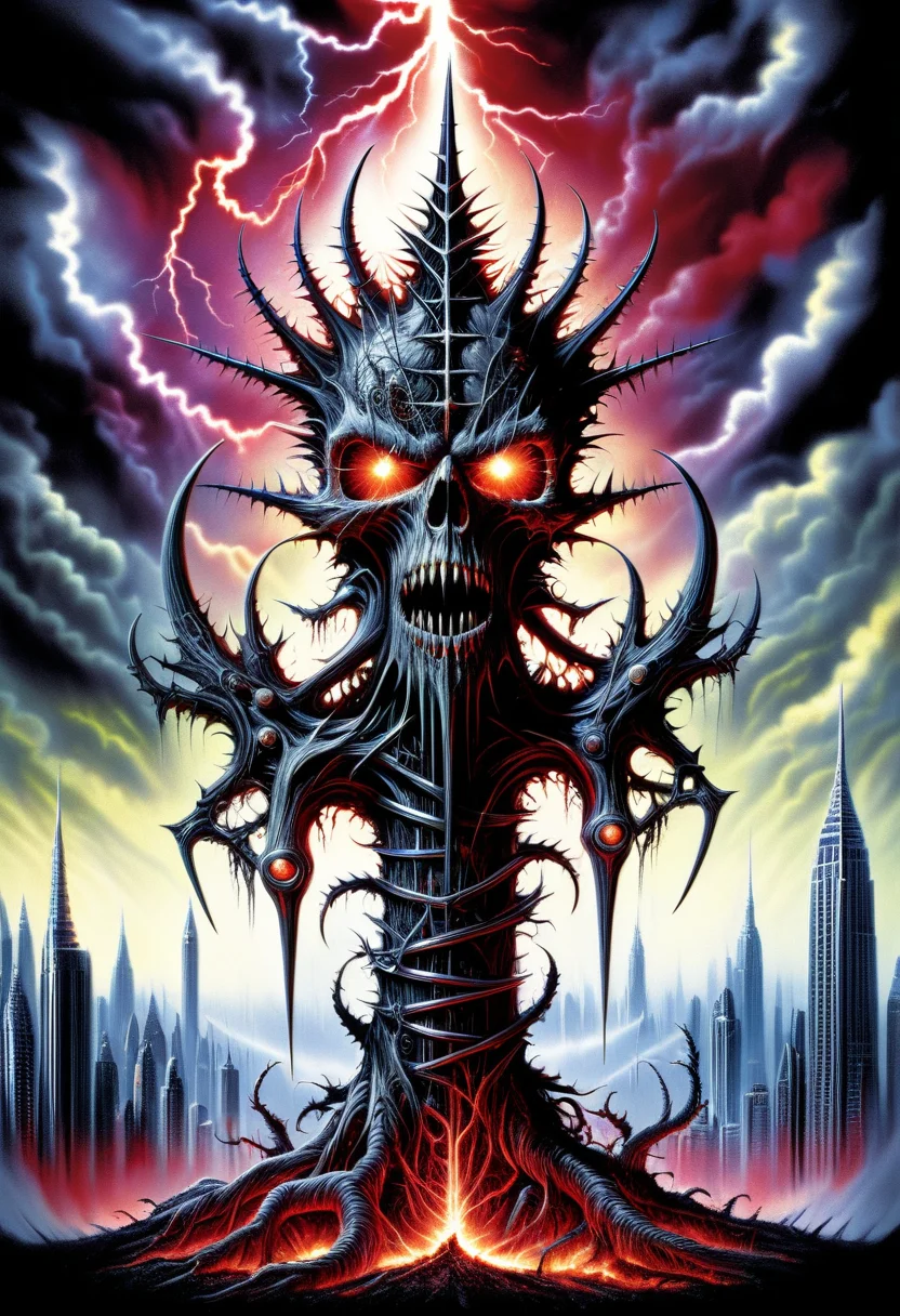 DonMD347hM374lXL quinametzin, herbaceous plant, human-like root, forked roots, magical mystical properties, scream, potent, mystical, inclusive,mechanical efficiency,fragment,chromatic,kinetic,free-thinking,skyscrapers <lora:DonMD347hM374lXL:1>