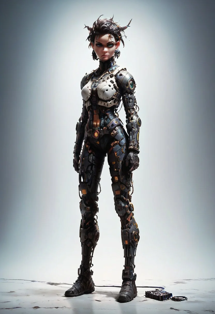 score_9, score_8_up, score_7_up, evi@decrepPunk, woman, full body view