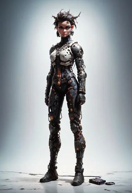 score_9, score_8_up, score_7_up, evi@decrepPunk, woman, full body view