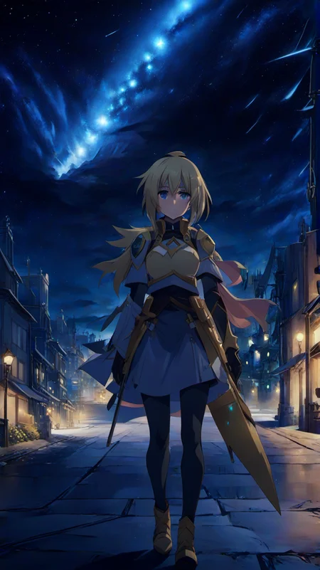 <lora:Darkness:1>
(DarknessKonosuba:1.9), DarknessKonosuba,
DarknessKonosuba wearing Armor,, <lora:PE_AnimeBG:1> PEAnimeBG, city, street, scenery, background, anime, sky, stars, moonlight, masterpiece, high resolution, octane 4k, high detail