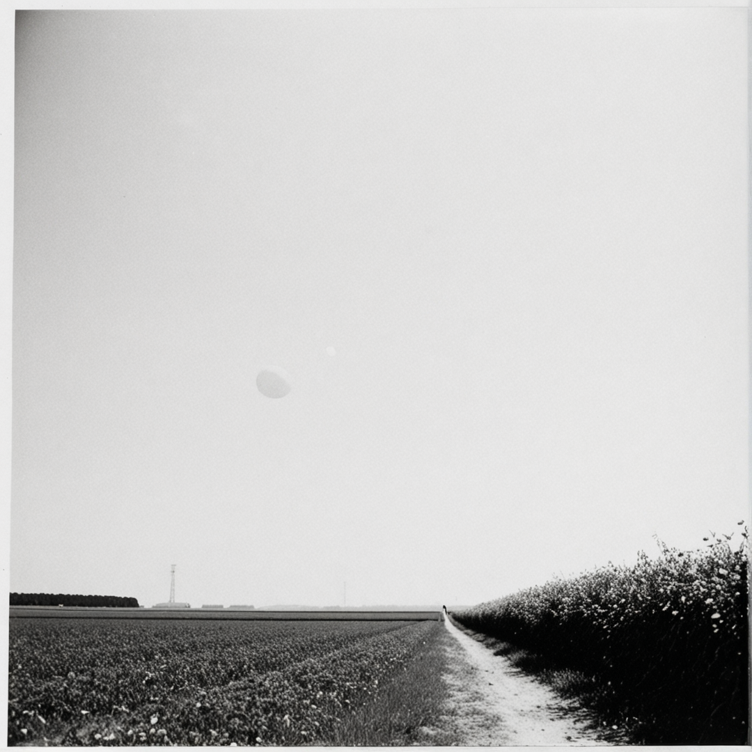 spacy, amateur photography, landscape, timeless white day, black art, Extensive, shot on film, Nikon camera