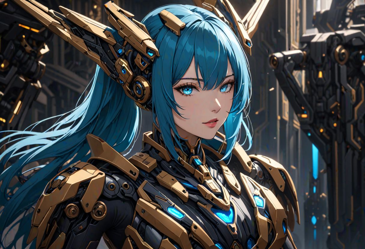 masterpiece, best quality,
1girl, solo, mechanical wings, blue eyes, wings, looking at viewer, long hair, covered navel, blue hair, bodysuit, medium breasts, mecha musume, lips, ponytail, bangs, aqua hair, skin tight, parted lips, headgear,
highres, 4k, 8k, intricate detail, cinematic lighting, amazing quality, wallpaper
