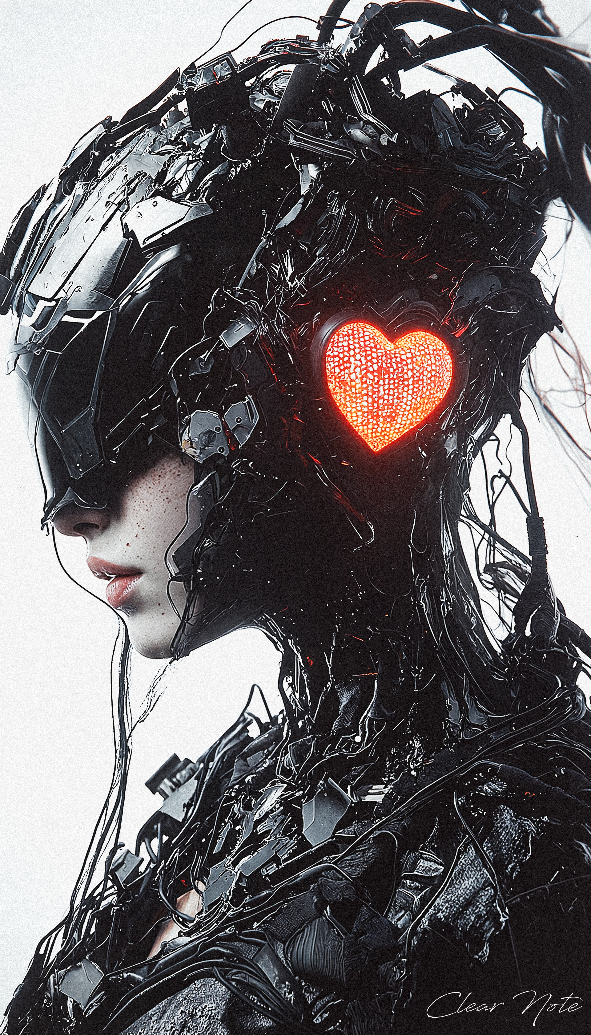 Bound in wires, a heart still glows,
A spark of love where darkness flows.
Metal and soul, a fragile weave,
In steel's embrace, dreams still believe.