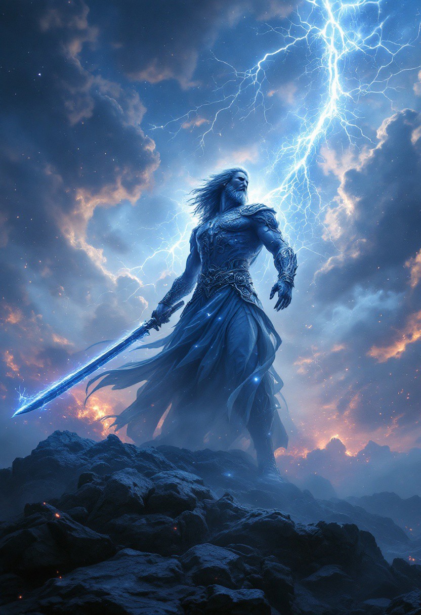 richard wagner, götterdämmerung, mythology, sci-fi, epic, quantum rendering, hyper-detailed, ultra-sharp, hyper-realistic, professional photoshoot