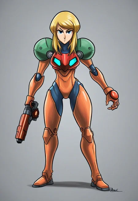 Samus Aran, Cartoony, cartoony, By Ardidon