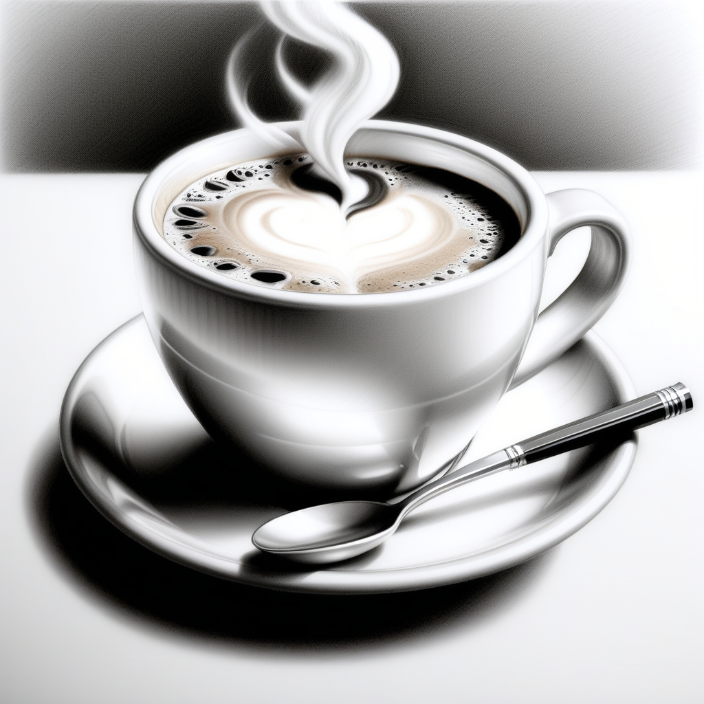 a coffee made out of Jed-Pen  ,    <lora:PencilDrawingStyle:0.7>