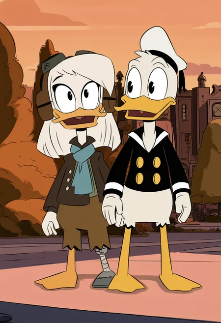 Della and Donald (DuckTales 2017 reboot)
