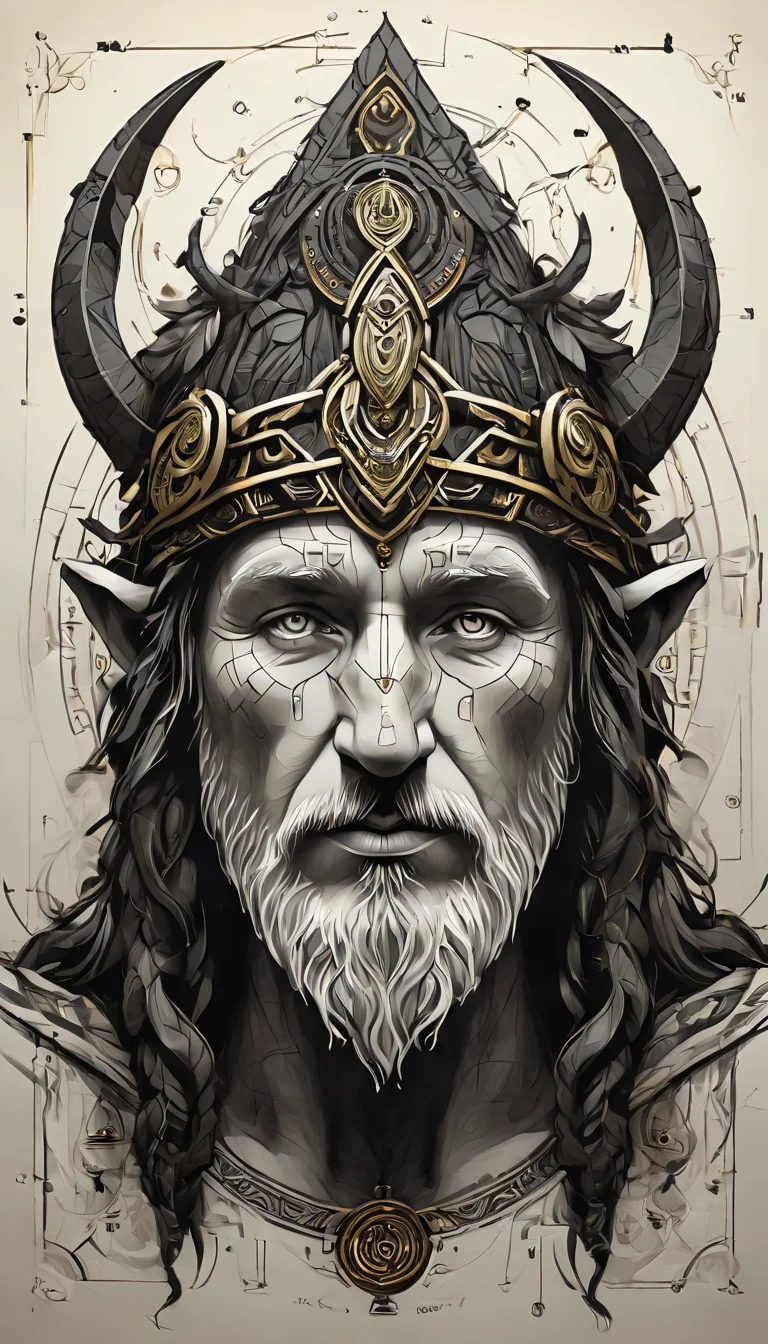sketch_sheet, a drawing of Druid, ((black and white:1.5)), (paper background:1.5) golden ratio, detailed, sharp focus, intricate, still, dynamic, full color, attractive, cinematic, highly saturated colors, surreal, open intriguing, very inspirational, glowing, magical, thought fascinating, creative, positive, unique <lora:sketches-sdxl:1>