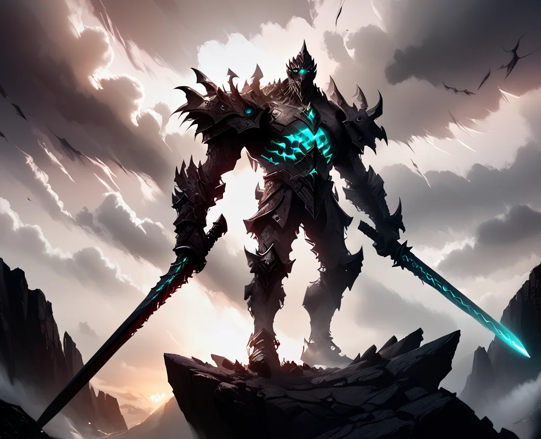 <lora:element_blend:0.8>,detail,score_9, score_8_up, score_7_up, score_6_up, score_5_up, score_4_up,
elementalfusion, , weapon, sword, holding weapon, cloud, glowing, signature, holding, outdoors, cloudy sky, standing