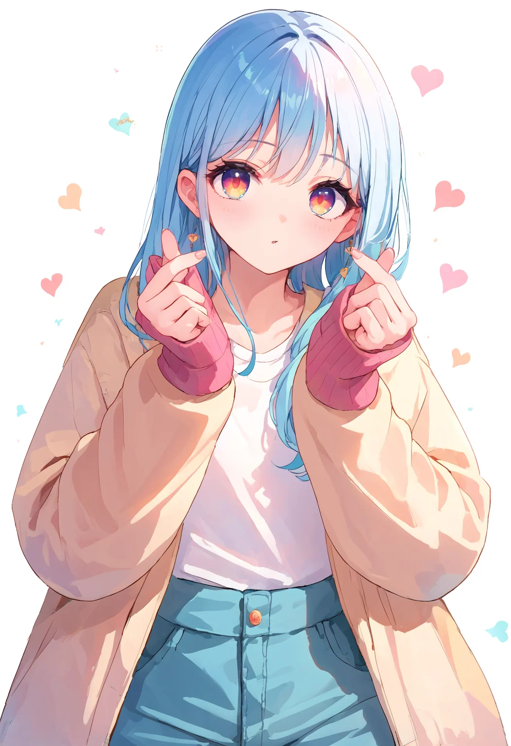 score_9_up score_8_up score_7_up, source_anime, 1girl, double finger heart
<lora:finger_heart_korean:1>