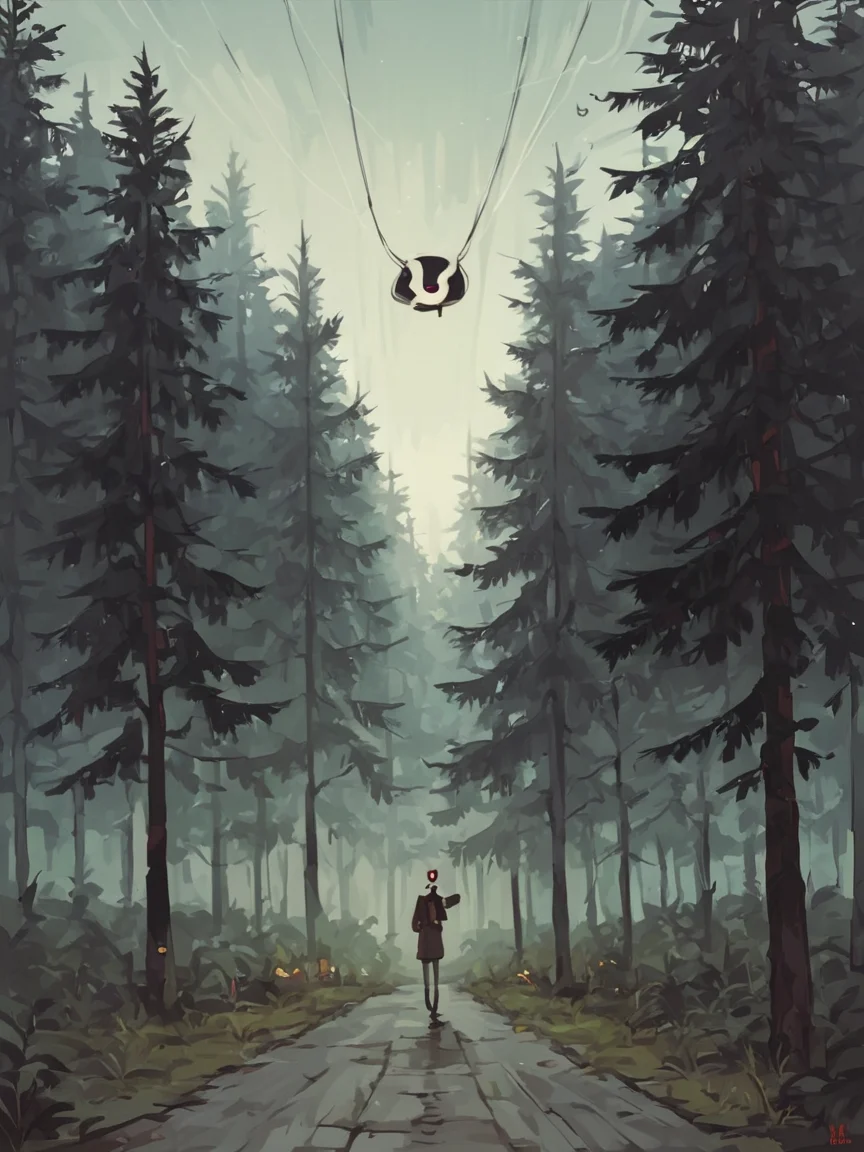 score_9, score_8_up, score_7_up, score_6_up, score_5_up, score_4_up, gr1sly <lora:gr1slyXLP:1>, 1girl, ghost, forest, street