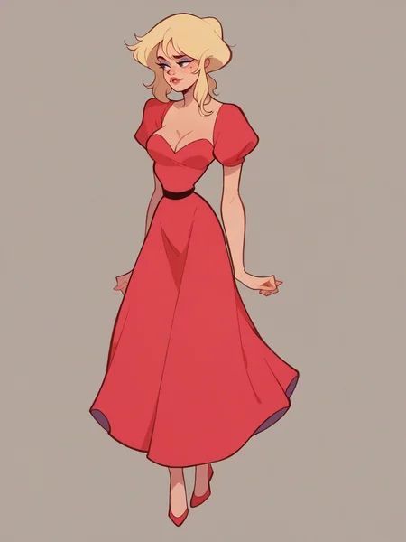 score_9, score_8_up, score_7_up, score_6_up,   <lora:c00lw0rldXLP:1> c00lw0rld, 1girl, blond hair, cleavage, dress, full body,