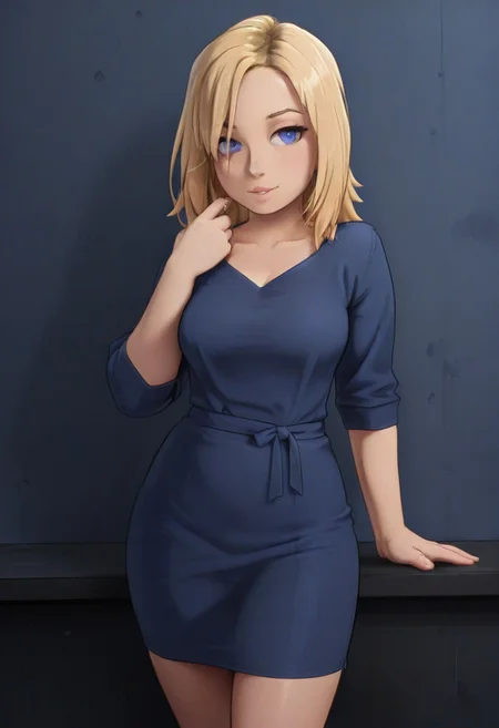 blondemilf, dark blue eyes, blonde hair,