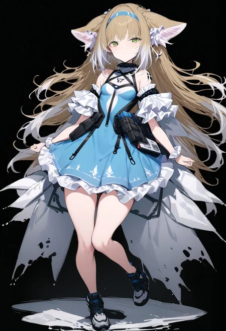 masterpiece, best quality, ultra-detailed, beautiful, nai3, 1girl, solo, full_body, tachi-e,
suzuran_\(arknights\),