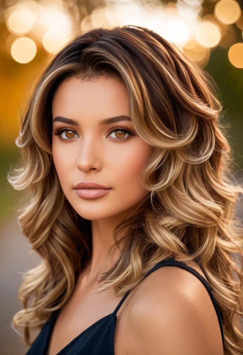 score_9, score_8_up, score_7_up, realistic, raw lighting, detailed, (warm colors, bokeh), score_9, score_8_up, score_7_up, realistic, raw lighting, detailed, (warm colors, bokeh), 18 year old, ((creole skin)), (dark brown hair with blonde highlights wavy hair) (light brown_eyes),mcvalensia, portrait, <lora:mcvalensia:1>