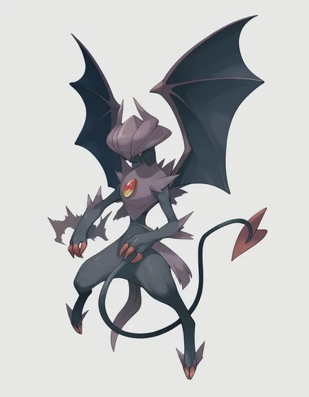 score_9,score_8_up,score_7_up, <lora:Navi_PokeDnaGen1_PonyXL_S1-000007:1.2> , nv-pokegen1, Dark-Type, , Demon Wings, , ,