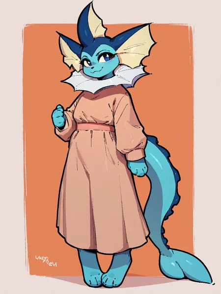 score_9, score_8_up, score_7_up, score_6_up, score_5_up, score_4_up, source_furry
vaporeon, portrait, :3, standing, full body
 <lora:Uromatsu:1>