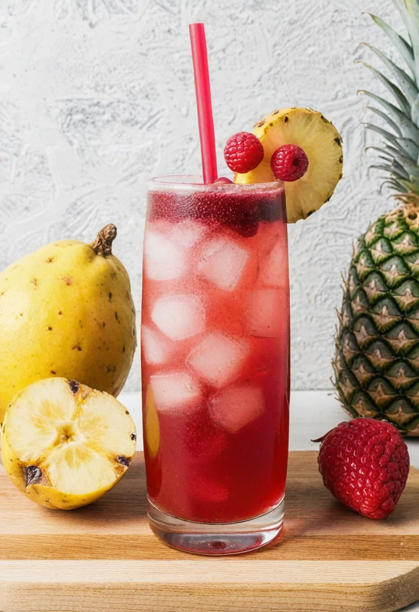 straw berry pine apple cock tail <lora:acc\dmd2_sdxl_4step_lora>