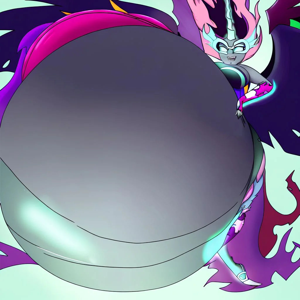 belly size bigger than main body)), (gigantic belly:2.0), goddess, Midnight Sparkle, Equestria Girls