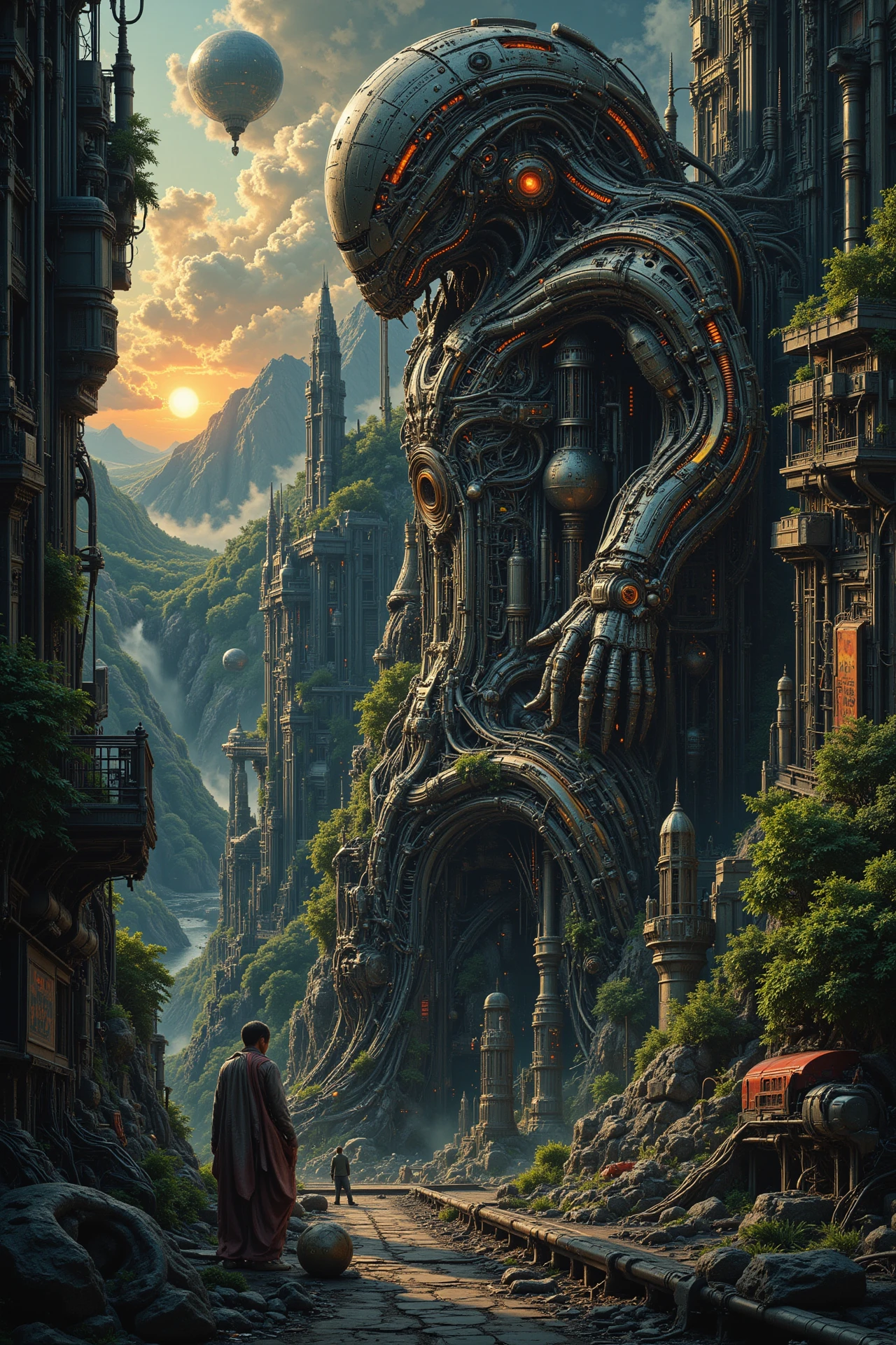 robot city,beautiful landscape, morning, woman, very intricate, very detailed, sharp, colorful, <lora:Hand v2:0.5> <lora:Anti-Blur:1><lora:Insane Detail Slider:0.25>  <lora:flux.1_lora_flyway_Epic-detail_v2:0.3> <lora:fluxenhancer:0.25><lora:The_Dark_Side_Of_The_Future:0.4><lora:Neurocore Anime Cyberpunk v2.0:0.4> A digital artwork in the style of cknc
