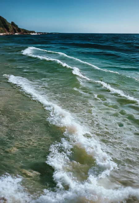 score_9, score_8_up, score_7_up, ocean, water, scenery, close-up, beach, shore, low-angle view, environment, highly detailed, film grain, <lora:zy_Realism_Enhancer_v2:0.9>