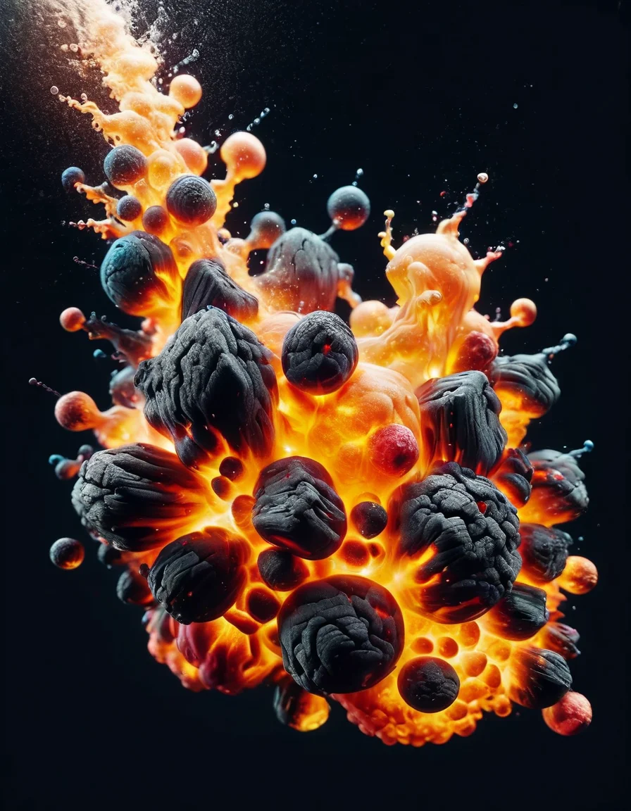 bubble, abstract color splash with water <lora:ral-embrglt:1> ral-embrglt
