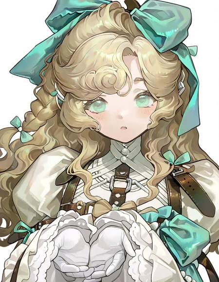 <lora:lorelei'-000014:1>,lorelei,1girl,solo,looking at viewer,simple background,white background,bow,, masterpiece, best quality, very aesthetic, absurdres,newest, incredibly absurdres,