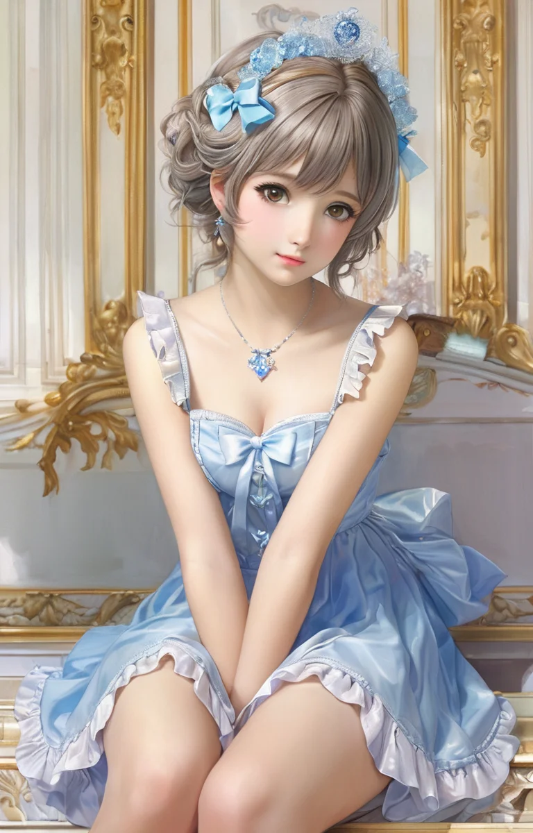 masterpiece,best quality,<lora:tbh355-sdxl:0.6>,illustration,patten of Neoclassicism, portrait of idolmaster cinderella girls,