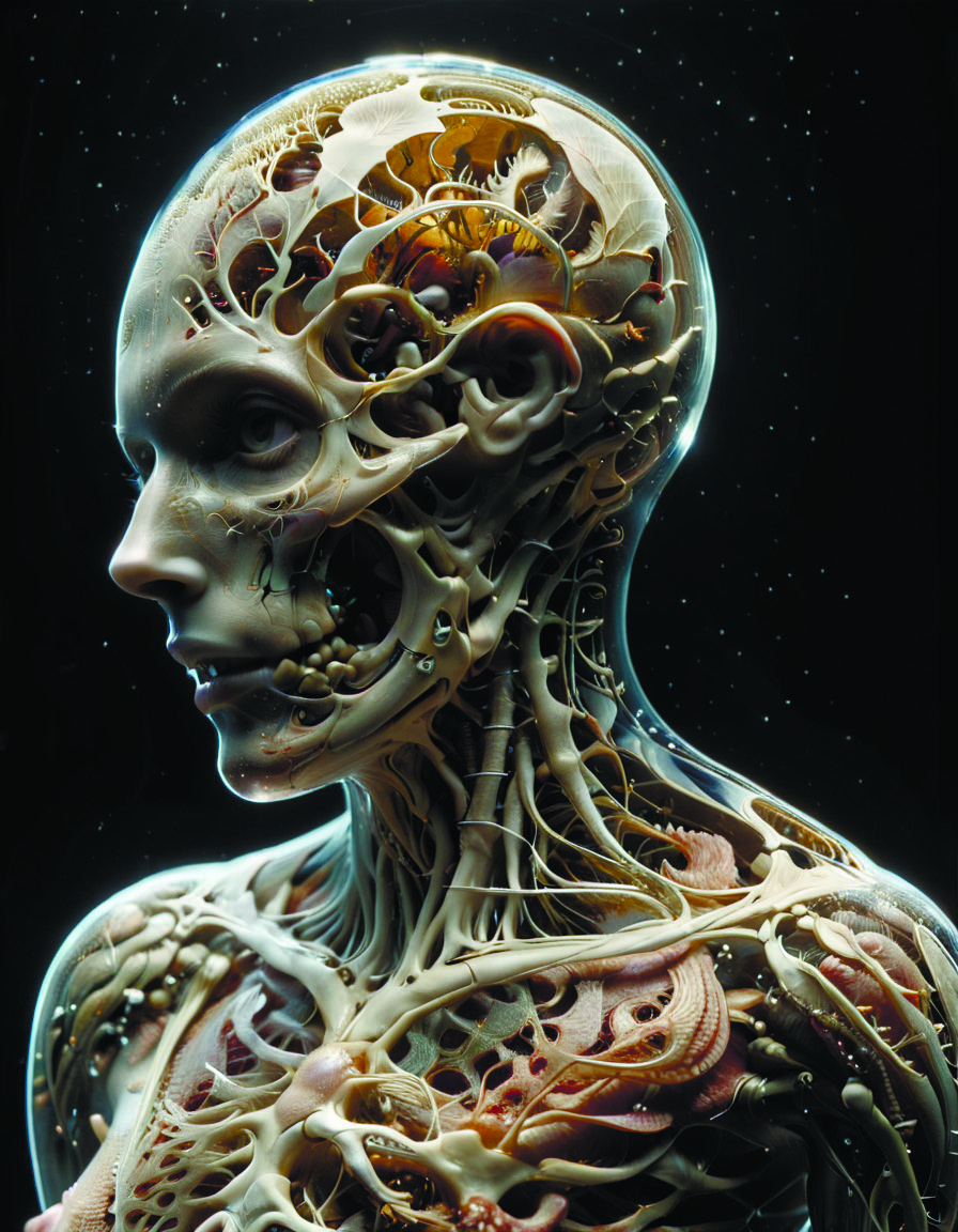 anatomical,ultra quality,human body with transparent skin revealing structure instead of organs intricate creative patterns,monochrome with back lighting,scientific yet fantastical,concept blending biology with botany ethereal quality,4090 RTX,ray tracing,ultra realistic,UHD,many details-style raw scan,by diegocr,<lora:add-detail-xl:1.2>,tranzp <lora:tranzp-sdxl:0.8>,<lora:f412glassXL:0.7>,hyperkraximalism <lora:hyperkraximalism_v1-1:0.4>,<lora:The_Dark_Side_Of_The_Future:0.6>,midnight vision <lora:Midnight_Vision-SDXL:0.5>