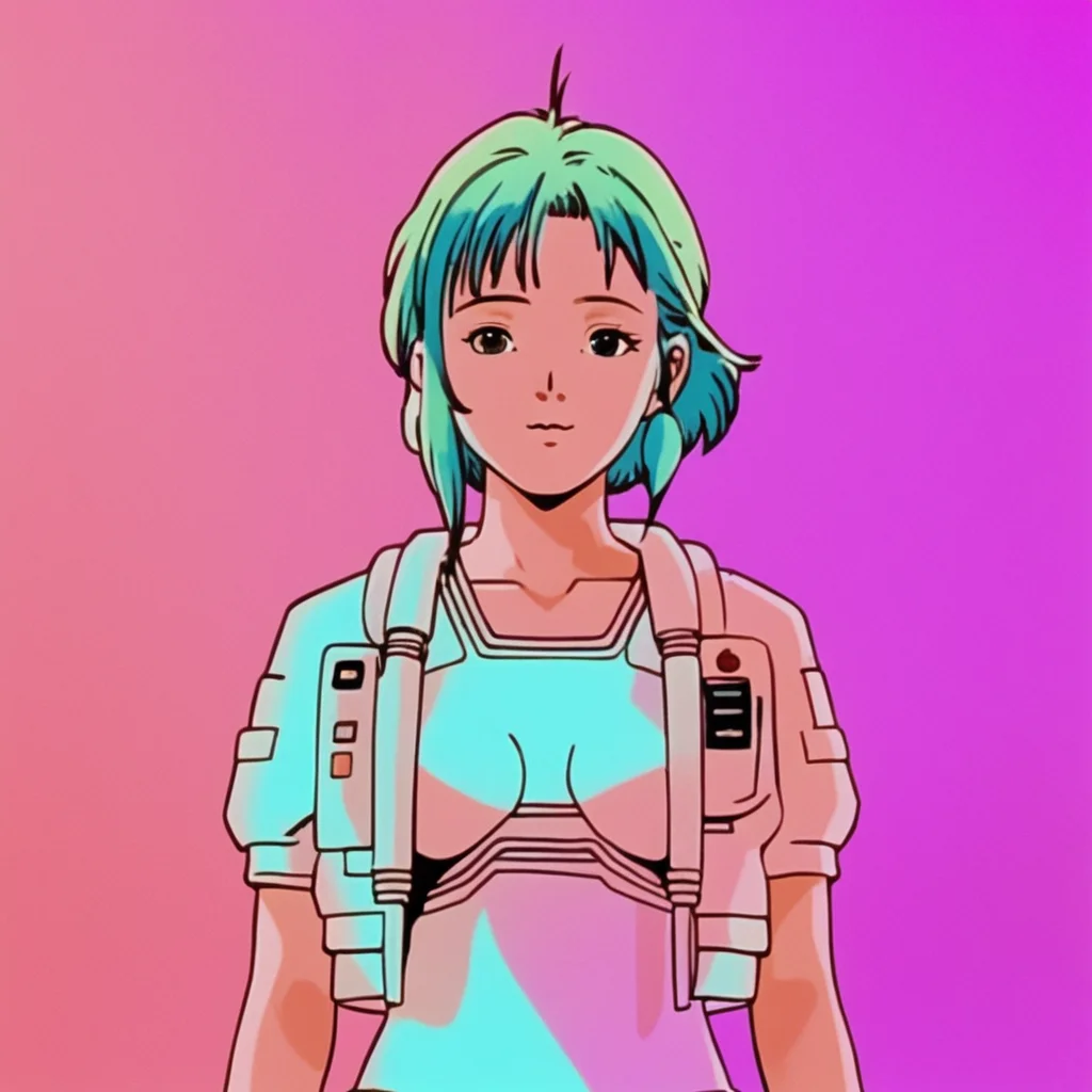 realistic, k4r1n woman standing, kawaii, cute, medium shot, happy, front view, background of gradient fluorescent, pastel tones (by wes anderson:1) <lora:k4r1n-000005:0.6>