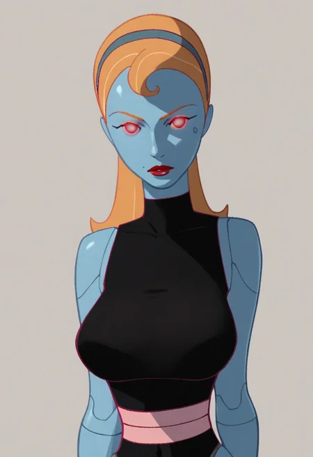 score_9, score_8_up, score_7_up, score_6_up, score_5_up, score_4_up, (solo focus), kpbebe, robot joints, robot, silver skin, solo, ((large breasts,))